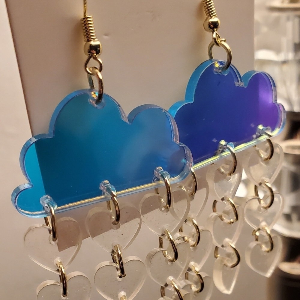 ⭐️3 For$20⭐️Blue and Purple Cloud Earrings